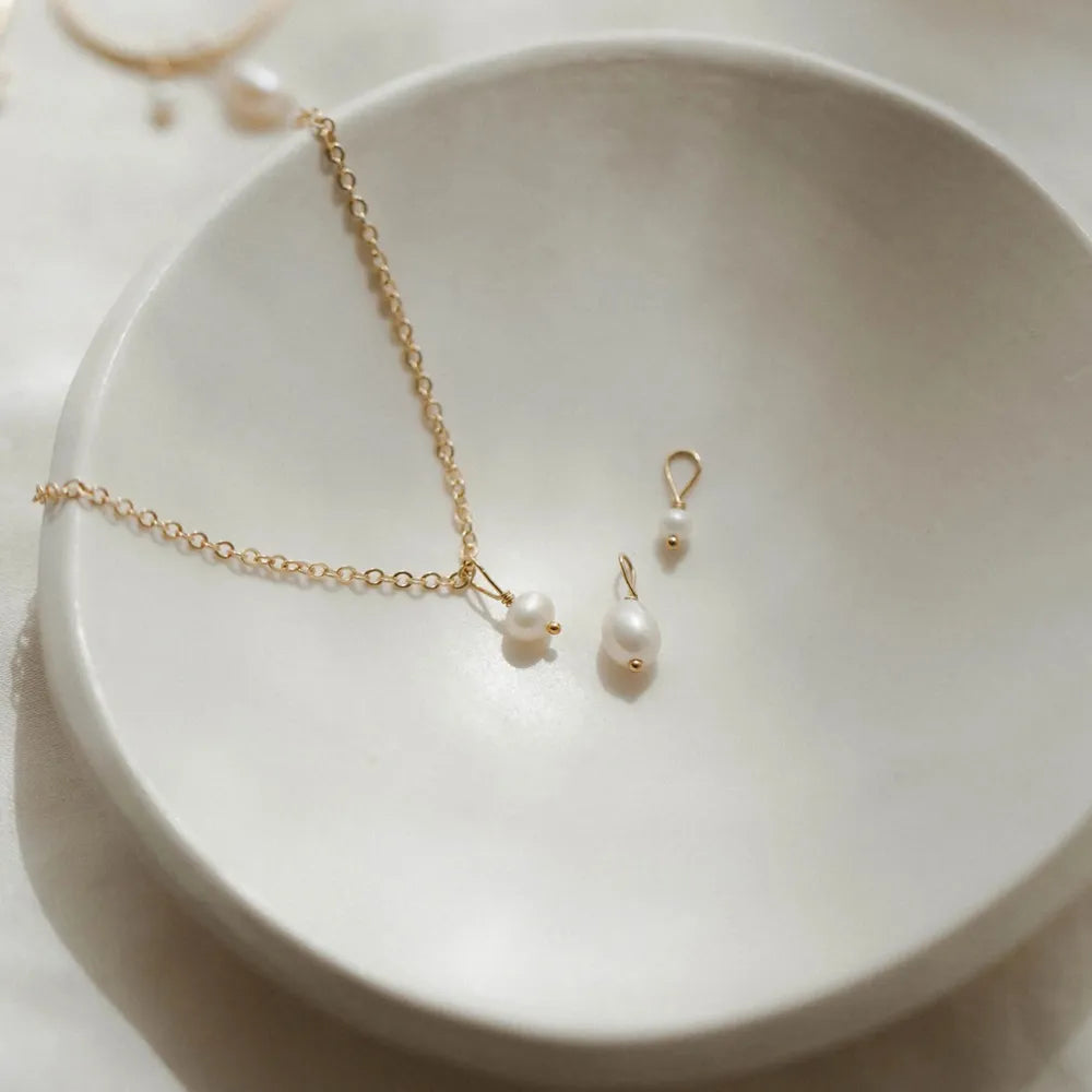 Classic Pearl Cascade Necklace