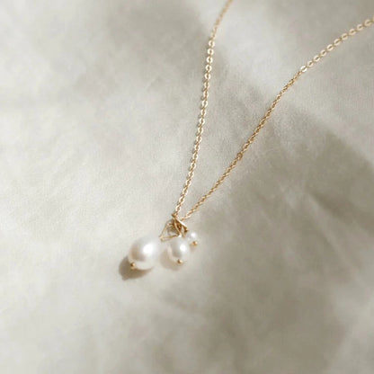 Classic Pearl Cascade Necklace