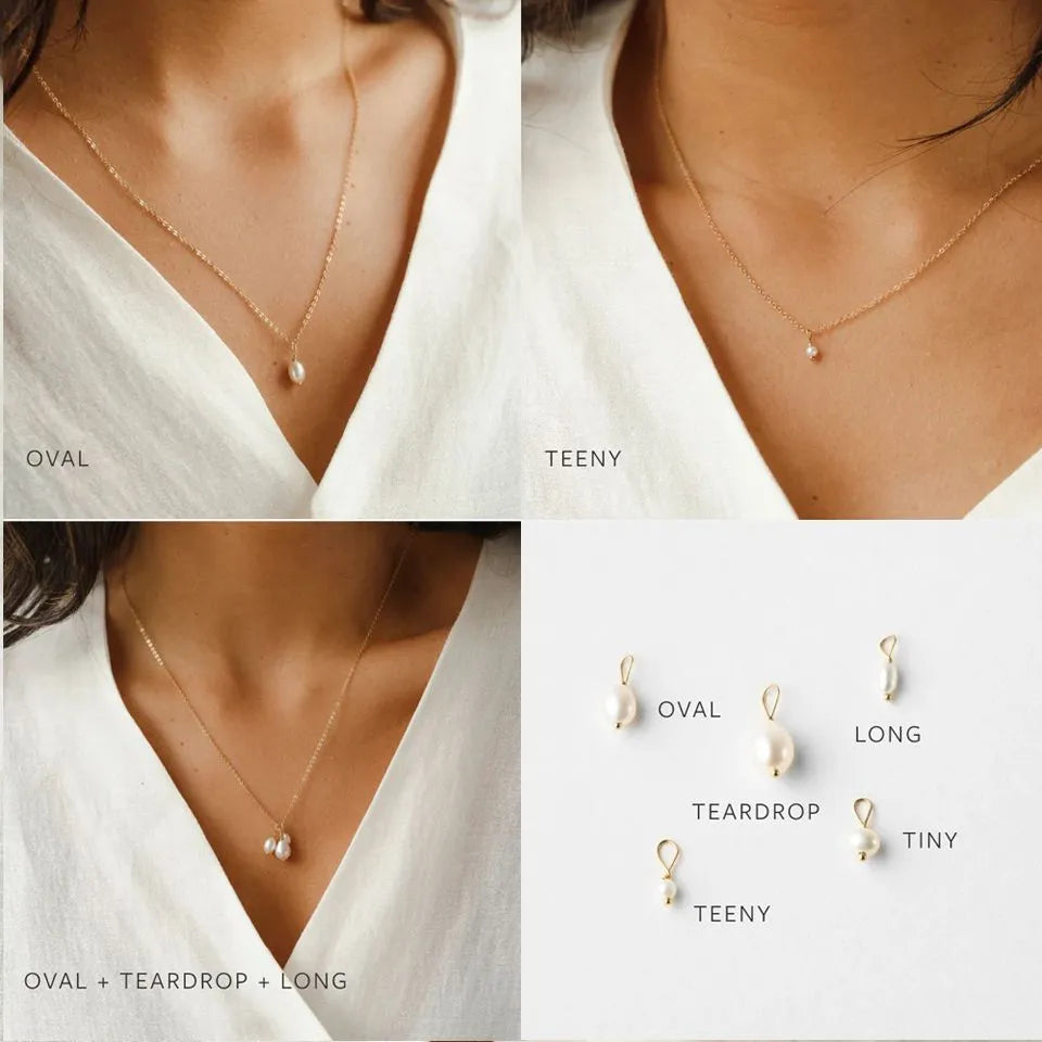 Classic Pearl Cascade Necklace